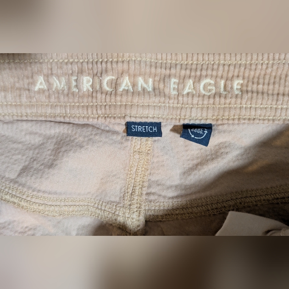 American Eagle Corduroy Super High Rise Baggy Wide Leg Pant - Picture 4 of 5